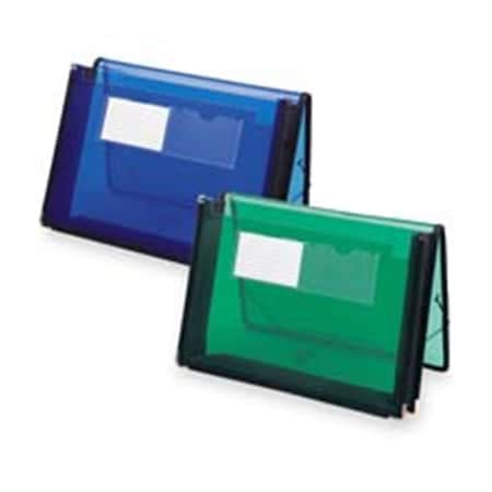 Pen2Paper Expanding Wallets- 2-.25in. Exp- 13-.25in.x9-.88in.- Blue PE686546